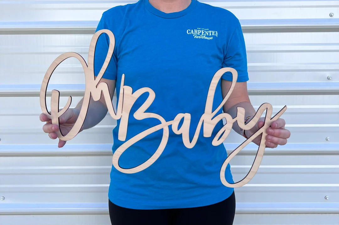 Oh Baby Sign | Oh Baby Wooden Sign | Gender Reveal | Cute Baby Shower Back Drop | Oh Baby Backdro... | Etsy (US)