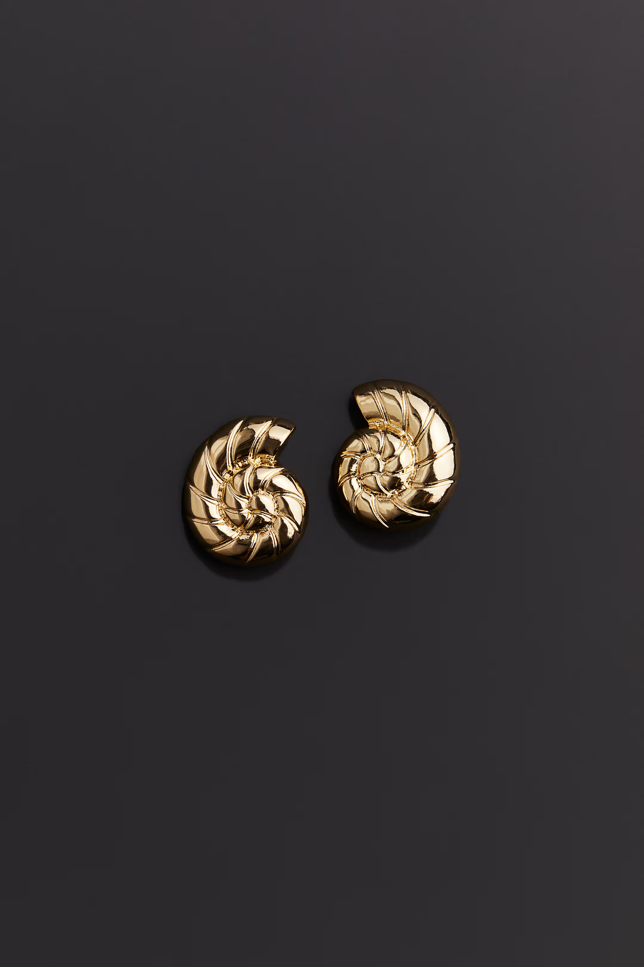 Shell-shaped earrings - Gold-coloured - Ladies | H&M GB | H&M (UK, MY, IN, SG, PH, TW, HK)