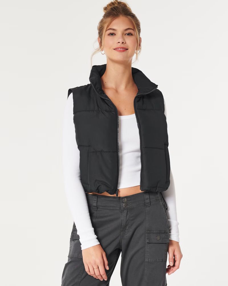 Women's Ultimate Mini Puffer Vest | Women's Jackets & Coats | HollisterCo.com | Hollister (US)