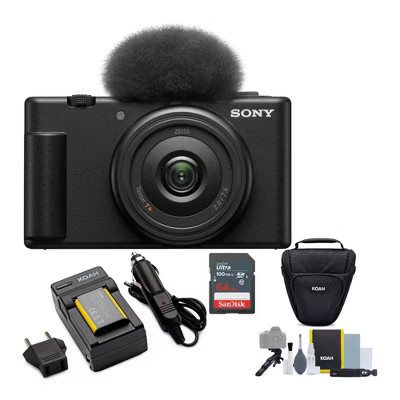 Sony ZV-1F Vlog Camera for Content Creators and Vloggers (Black) Bundle | Target