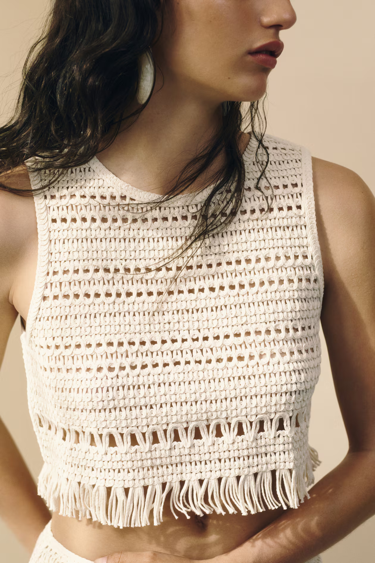 Crochet-look vest top | H&M (US + CA)