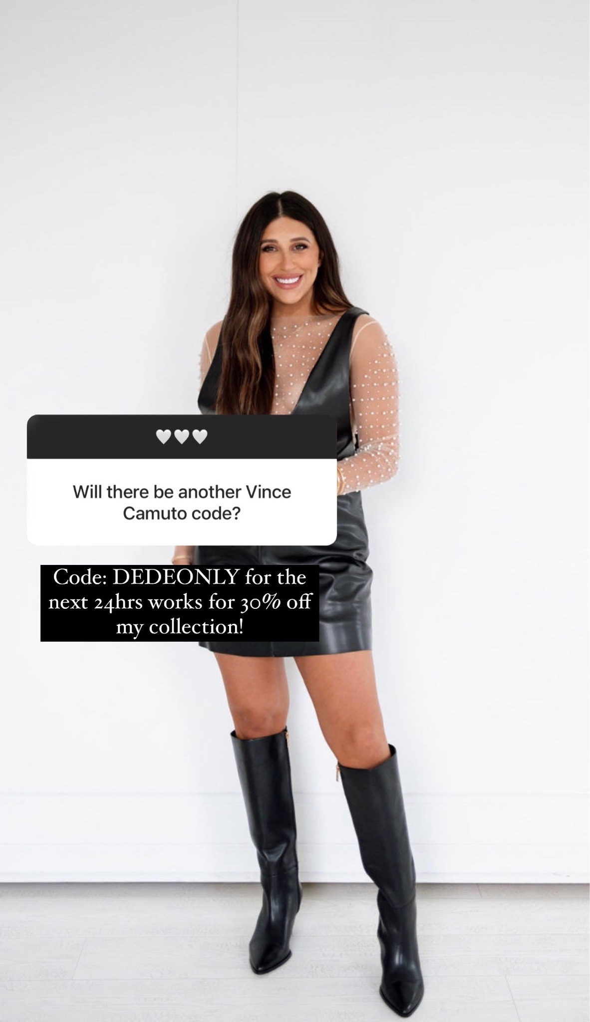 Code: DEDEONLY for 30% off my entire @vincecamuto collection!

Dressupbuttercup.com 

#dressupbuttercup #vcxdressupbuttercup

#LTKSeasonal #LTKGiftGuide