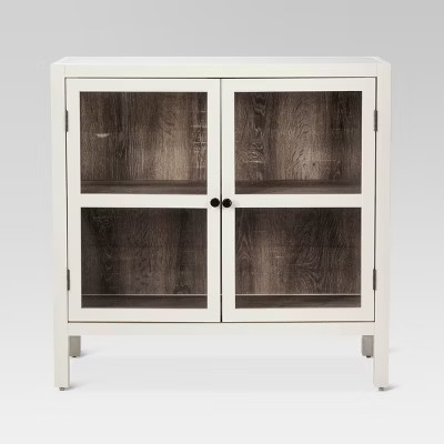 Hadley 2-Door Accent Cabinet Shell Off White - Threshold™ | Target
