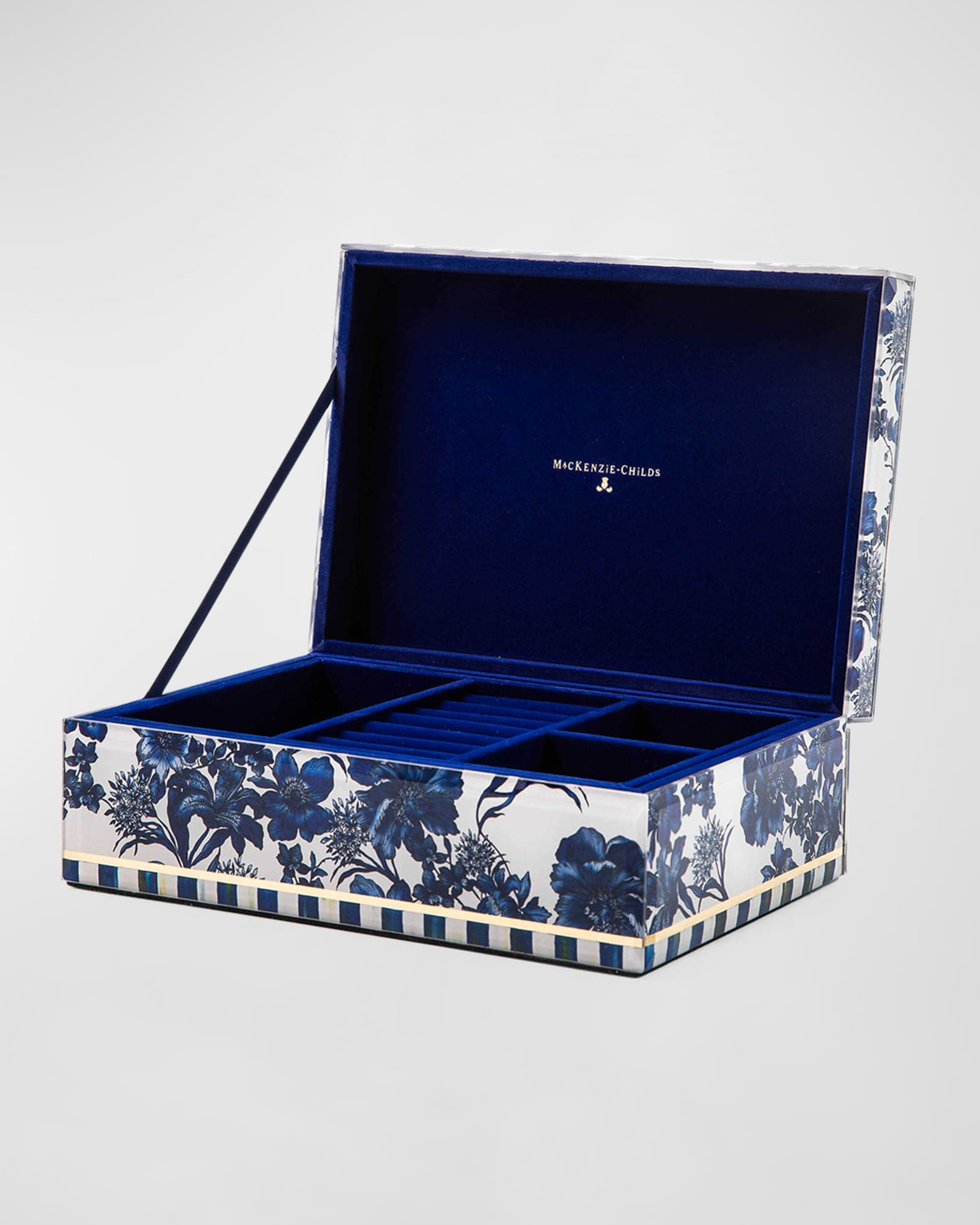 MacKenzie-Childs English Garden Jewelry Box Grey | Neiman Marcus