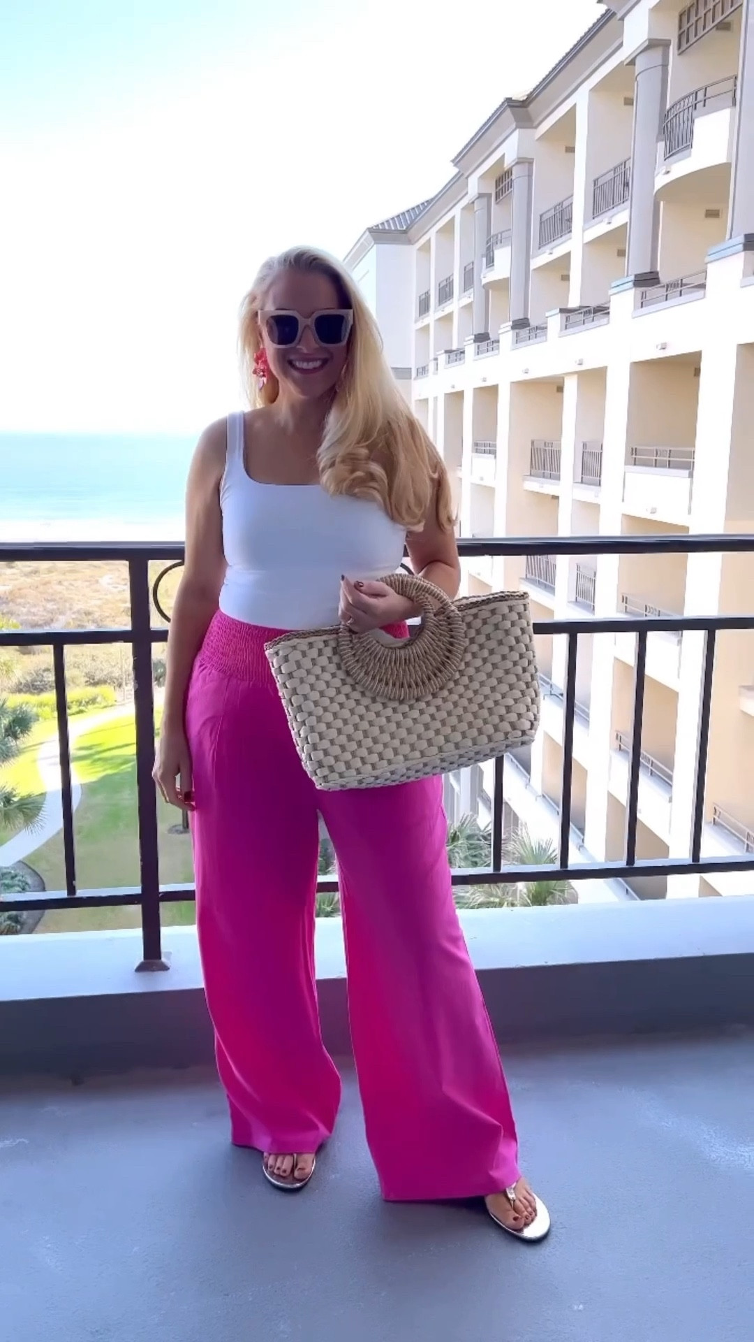 Summer vibes in these pink pants and bodysuit. Add a straw bag and you’re resort ready!

Wearing a large in everything.



Summer Dress I Beachy Outfits I Cute Cover Up I Crochet Cover up

summer dress | beachy outfits | summer outfit inspo | spring break outfit | vacation outfits | summer 2026 outfits | european summer outfits | spring break outfit | italy outfits | spring fits | summer outfit inspo | summer dresses | cute summer outfits | cute cover up | cute beach outfit | cute beach look | beach vacation outfit | resort wear for women | resort vacation outfits | resort outfit ideas | puerto rico outfits | florida outfits | florida vacation outfits | florida outfits vacation | summer 2026 outfits | tropical vacation outfits | cute vacation outfits | island vacation outfits | ibiza outfits | vacation outfits | vacation style | carribean vacation outfits | beach vacation outfits | bahamas vacation outfits | mexico vacation outfits

#LTKSeasonal #LTKOver40 #LTKSaleAlert #LTKU #LTKTravel #LTKgrwm #LTKootd #LTKMidsize #LTKSwim #LTKFestival #LTKvlog
