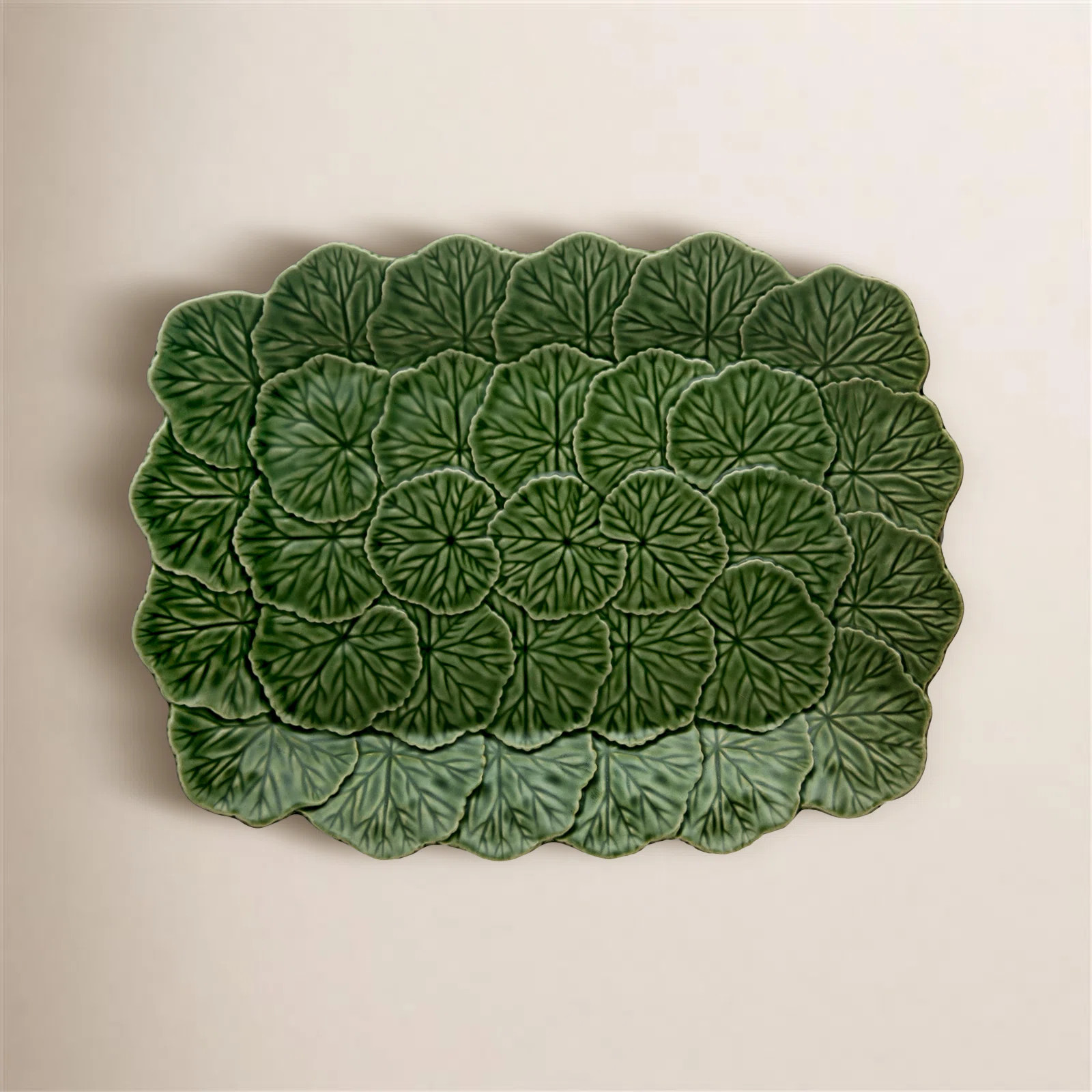 Geranium Earthenware Platter | Birch Lane