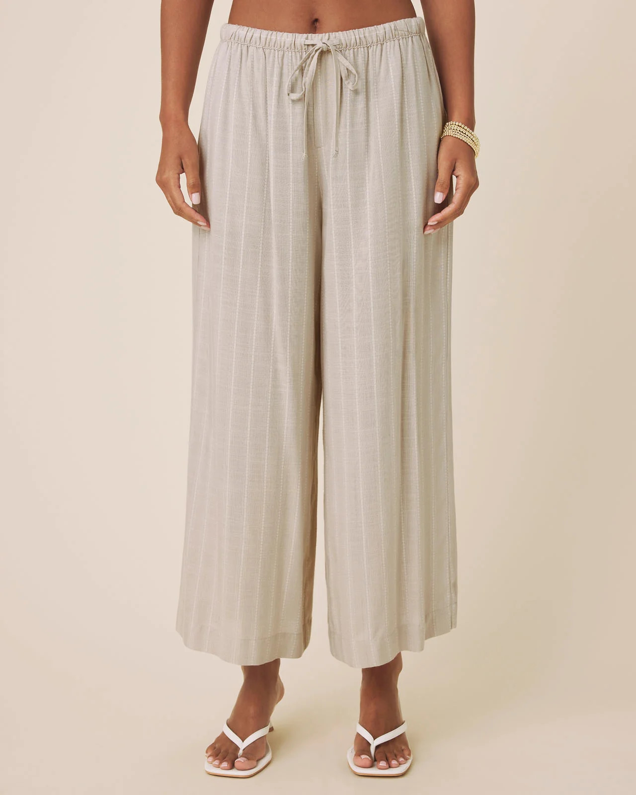 Splendid - Bianca Pant - Light Fawn/White | Splendid
