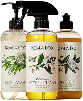 Koala Eco Gift Set of 3 Includes: Kitchen Cleaner, Dish Soap, Hand Wash, Beautifully Packaged - A... | Amazon (US)