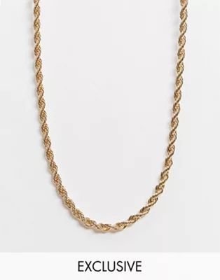 Vero Moda exclusive rope chain necklace in gold | ASOS (Global)