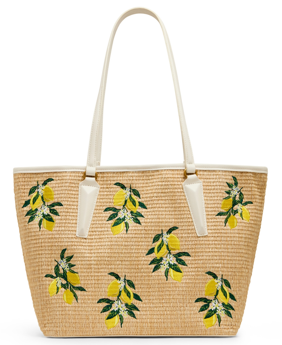 Betsey Johnson Skullicious Tote W/ Scarf - Natural | Macy's