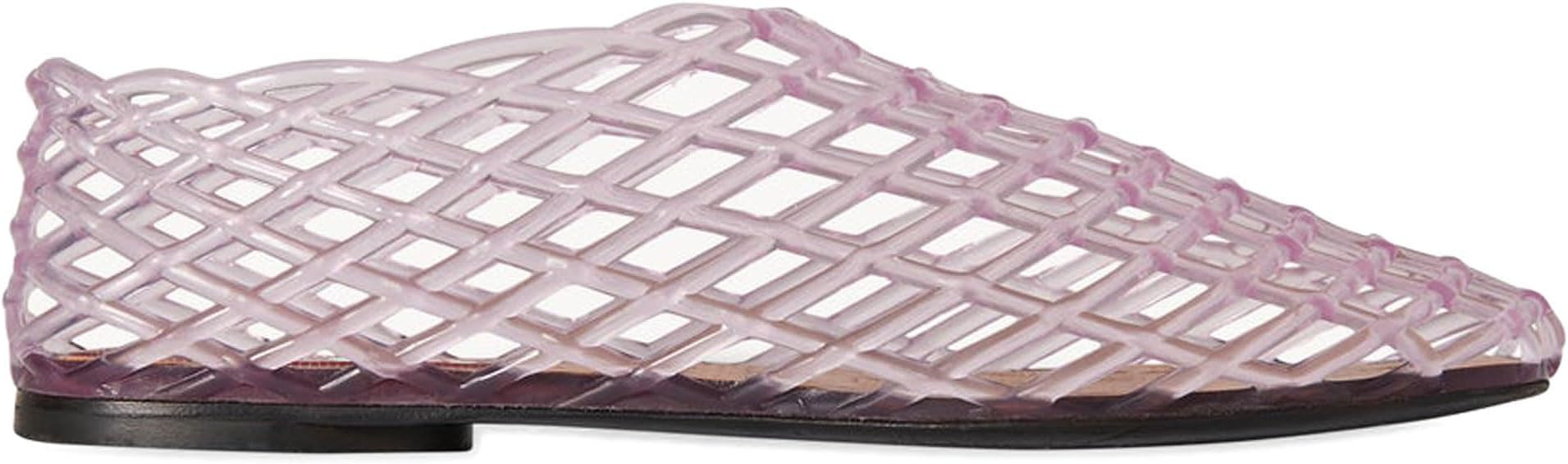 Jelly Mesh Ballet Flats for Women，Closed Toe Adult Jelly Shoes Women，Comfortable Clear Jelly ... | Amazon (US)