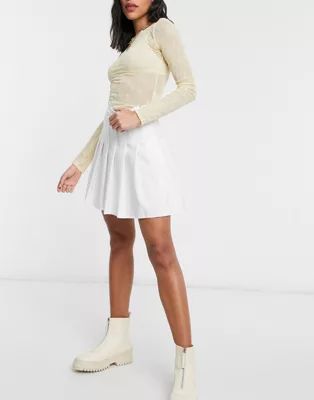 New Look tennis skirt in off white | ASOS (Global)