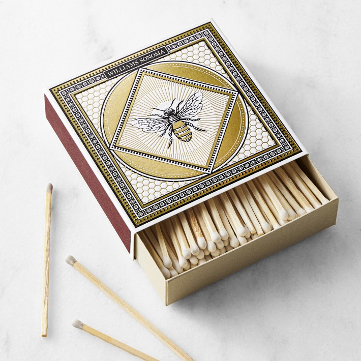 Williams Sonoma Honeycomb Match Box, 125-count | Williams-Sonoma