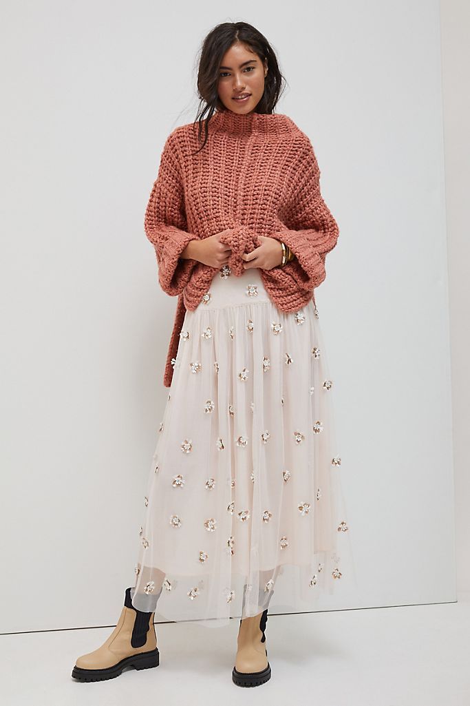 Billie Textured Maxi Skirt | Anthropologie (US)