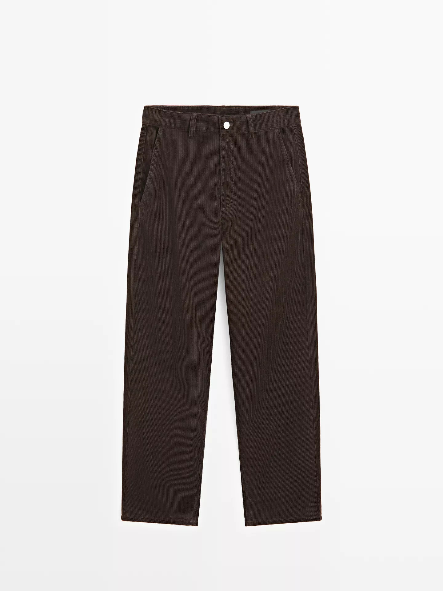 Barrel fit corduroy trousers | Massimo Dutti UK