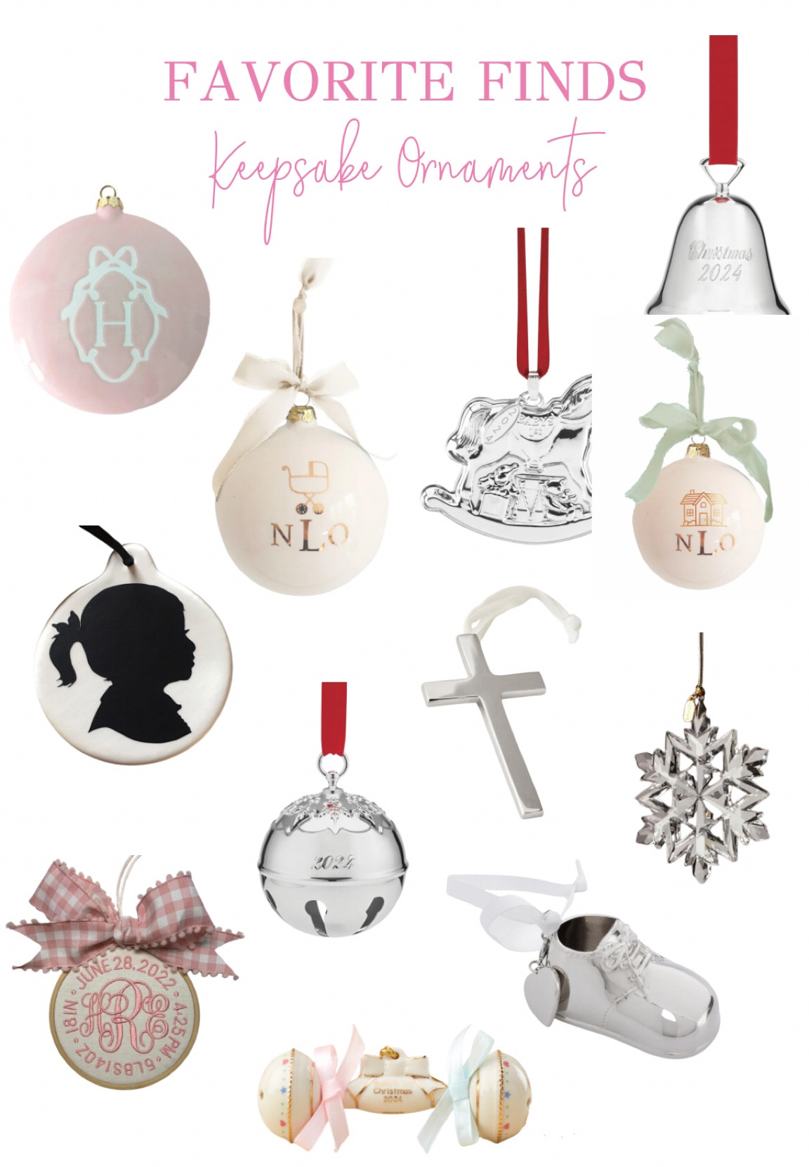 Keepsake Christmas Ornaments 

#christmas #christmasornament 

#LTKFindsUnder100 #LTKSeasonal #LTKHome