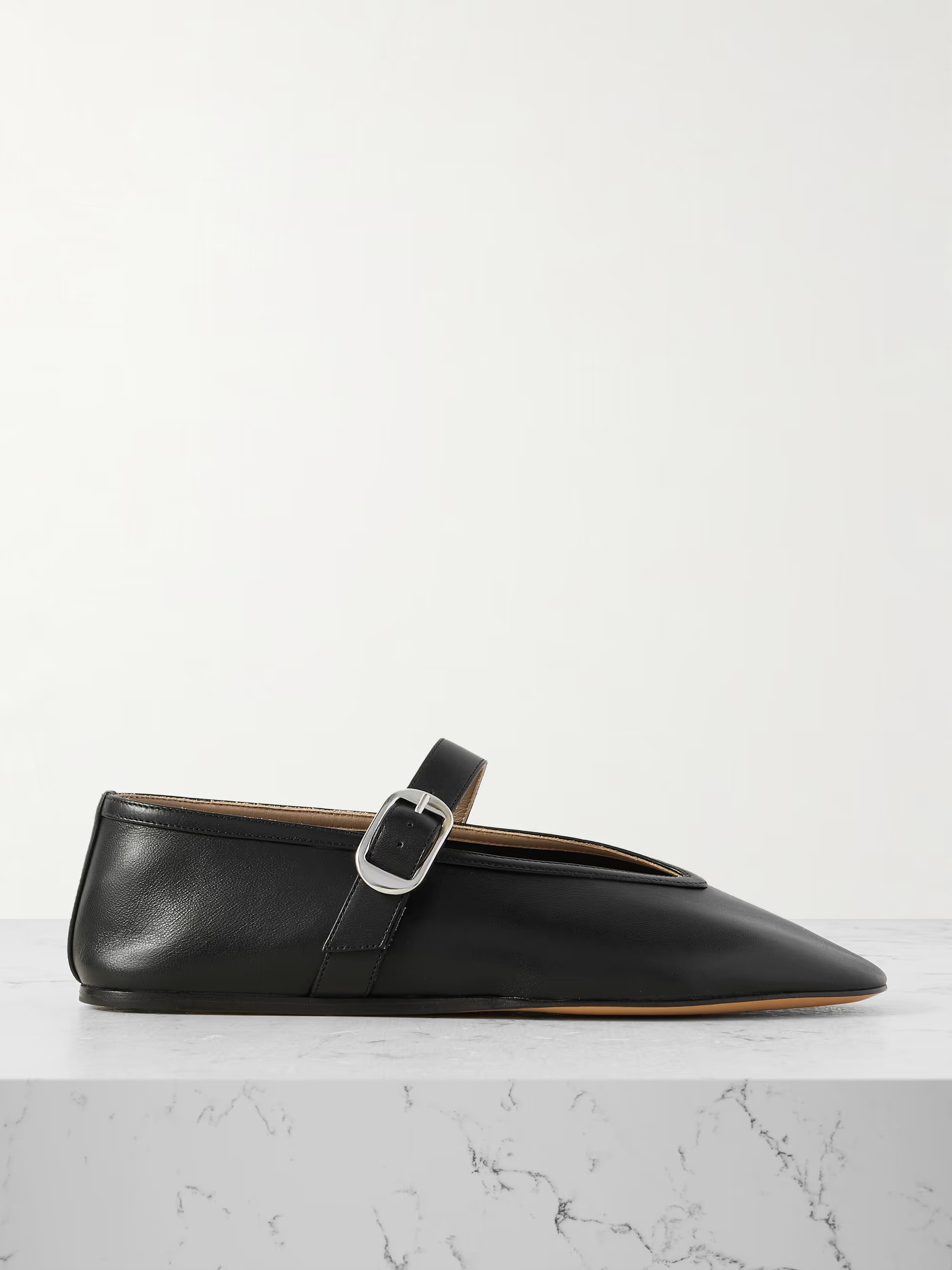 Stella leather Mary Jane ballet flats | NET-A-PORTER (UK & EU)