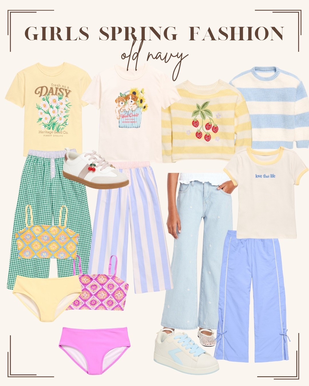 Old navy spring and summer fashion finds for girls. Immediately ordered my girls the side leg pants and tees and those cute crochet swimsuits! Everything is 40% off (50% off for cardmembers)



#LTKSaleAlert #LTKKids #LTKFindsUnder50