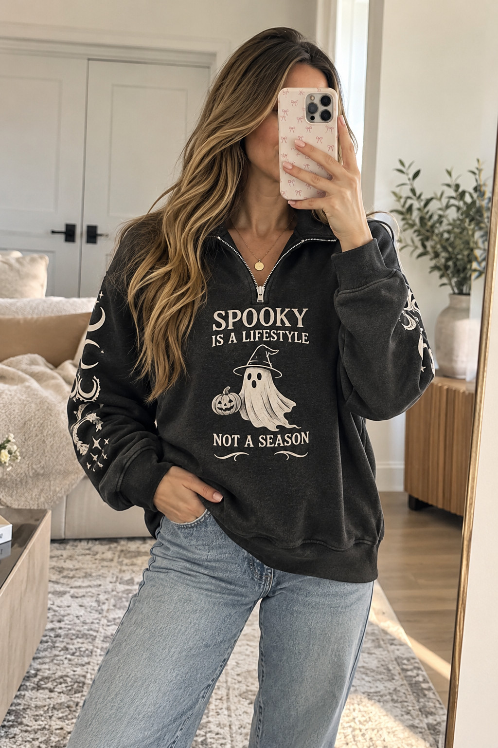 If you’re a ghost girlie, you NEED to see these Amazon finds! 👻🤍 The cutest little ghost graphics on soft-looking, relaxed sweatshirts are giving all the cozy Halloween vibes. Perfect for lounging at home, grabbing your favorite fall coffee, decorating for Halloween, or heading to the pumpkin patch. I love how you can make these look cute with jeans and sneakers without even trying!#GhostSweatshirt #AmazonGhostSweatshirt #CuteHalloweenClothes #SpookySeasonOutfits #AmazonFashionFinds #CozyFallStyle #HalloweenOutfits #FallCoffeeRun #CasualHalloween #OctoberStyle #LTKFashion 

 #LTKSeasonal #LTKU #LTKSaleAlert