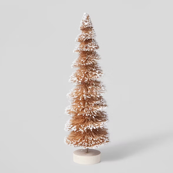 Tall Glitter Bottle Brush Tree Decorative Figurine - Wondershop™ | Target