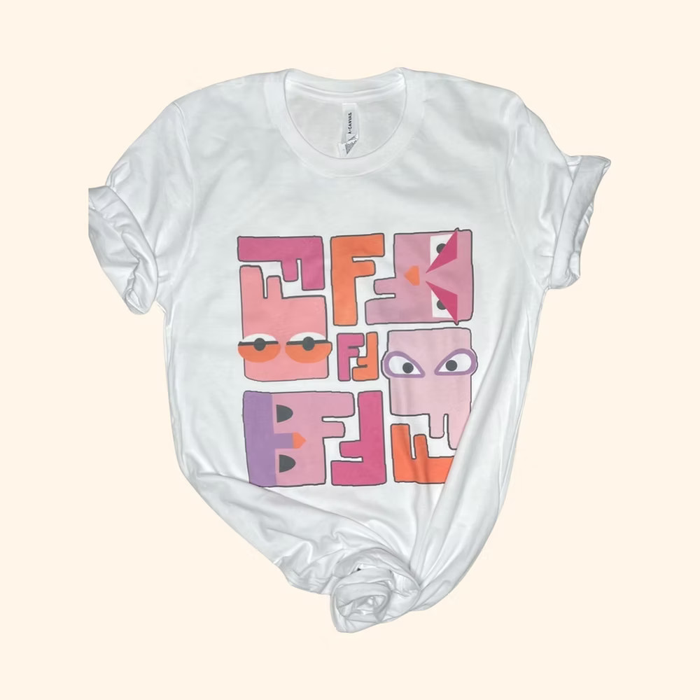 Pink Monsters Graphic T-shirt ( Vintage Feel ) | Sassy Queen