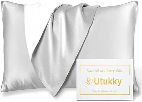 Silk Pillowcase, Utukky 100% Pure 25 Momme Grade 6A Mulberry Silk Pillow Case & One Side Tencel P... | Amazon (CA)