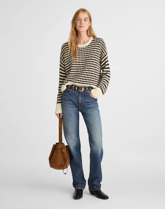 Mixed Stripe Pullover Sweater | Madewell