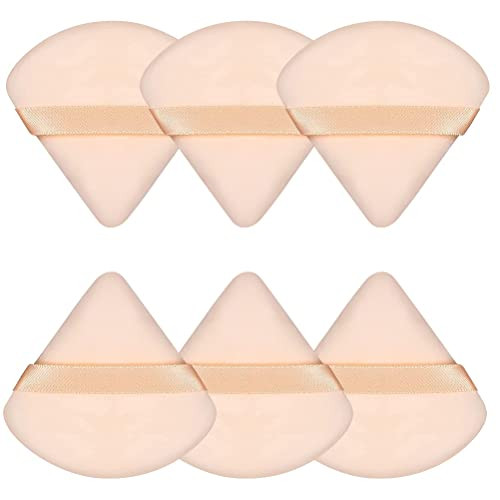 Pimoys 6 Pieces Powder Puff Face Triangle Makeup Puff Cosmetic Foundation Sponge Soft Velour Puff... | Amazon (US)
