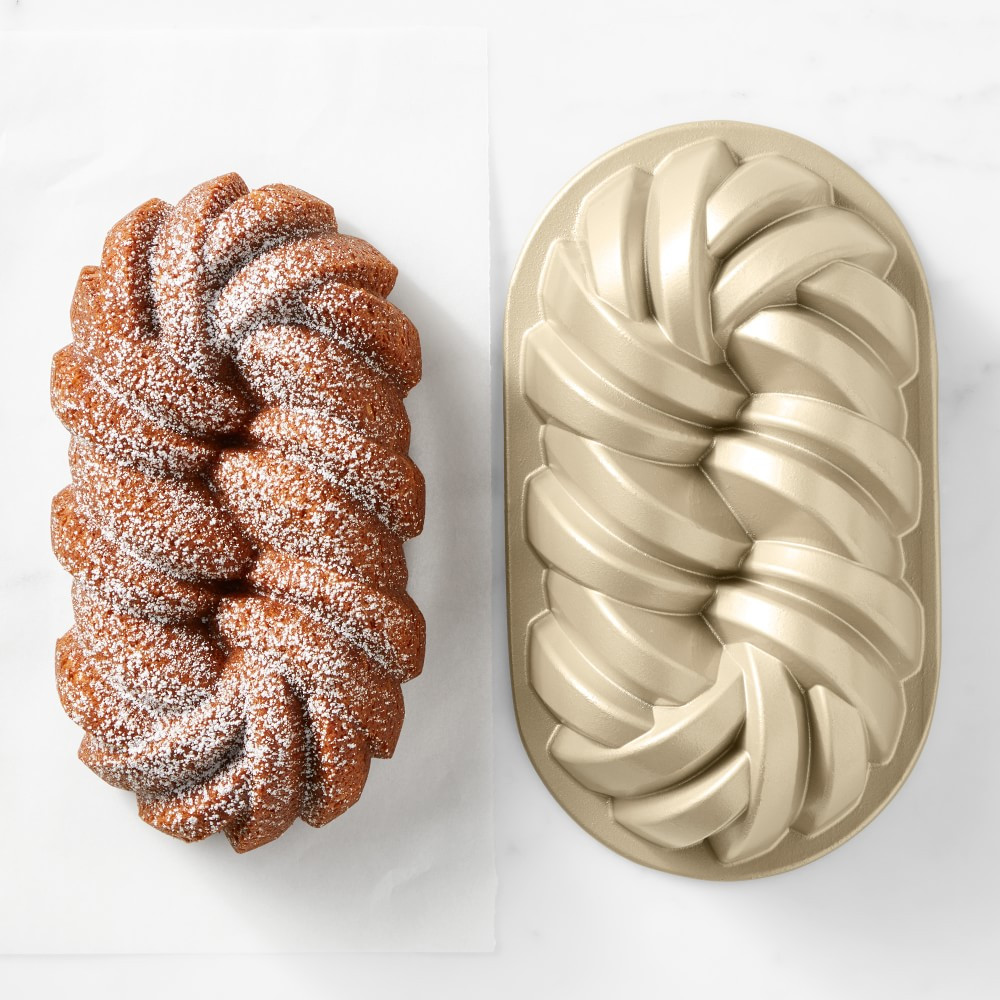 Nordic Ware Nonstick Cast Aluminum 75th Anniversary Braided Loaf Pan | Williams-Sonoma