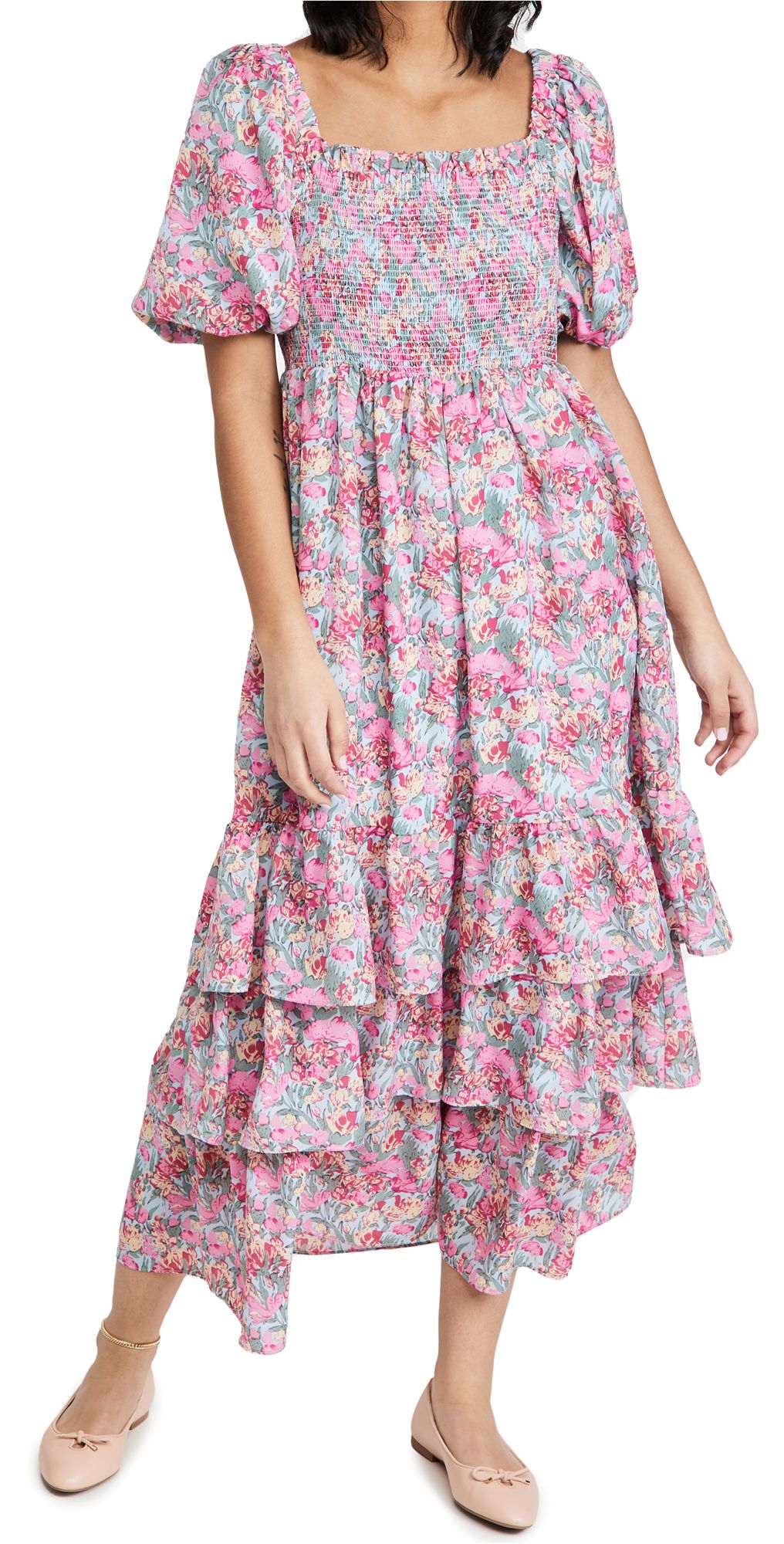 ENGLISH FACTORY Floral Print Maxi Dress | Shopbop