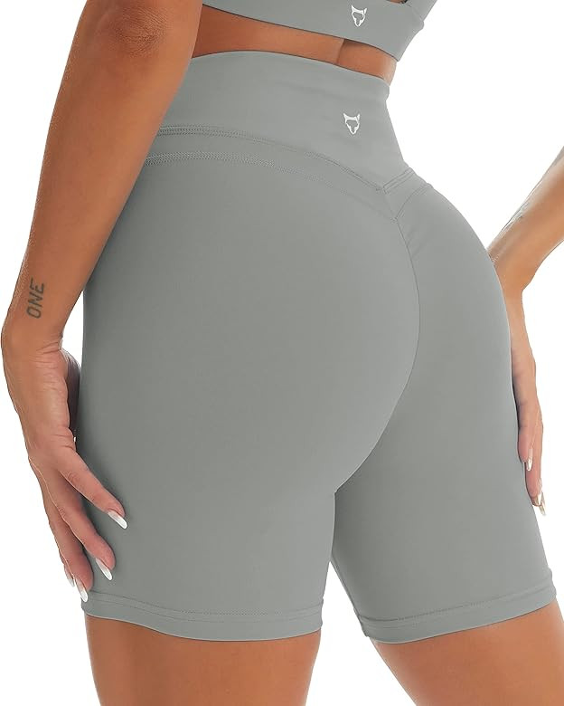 TomTiger Yoga Shorts for Women Tummy Control High Waist Biker Shorts Exercise Workout Butt Lifting T | Amazon (US)