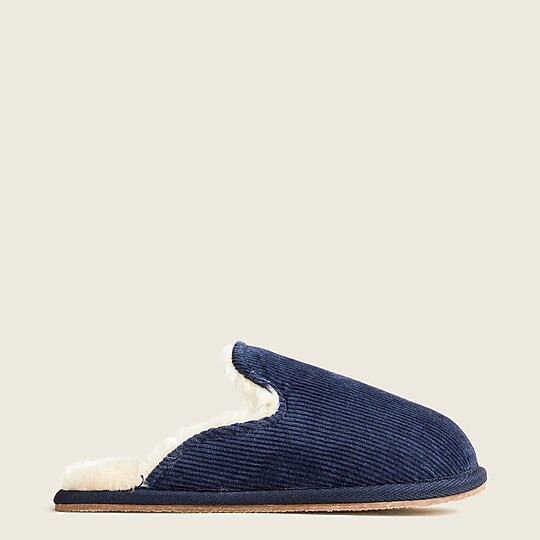 Kids' sherpa-lined scuff slippers | J. Crew US