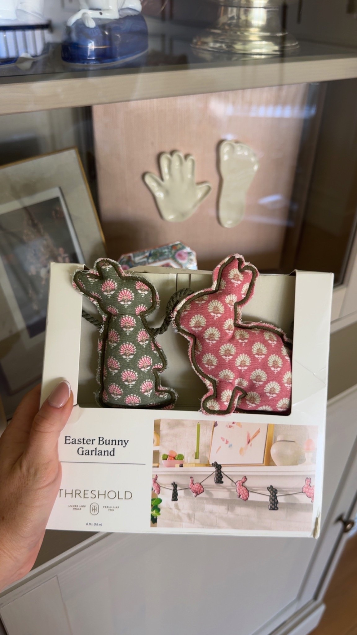 Our old spring garland broke so I picked up this cutie! Love the little bunnies & the fun prints! 

#LTKHome