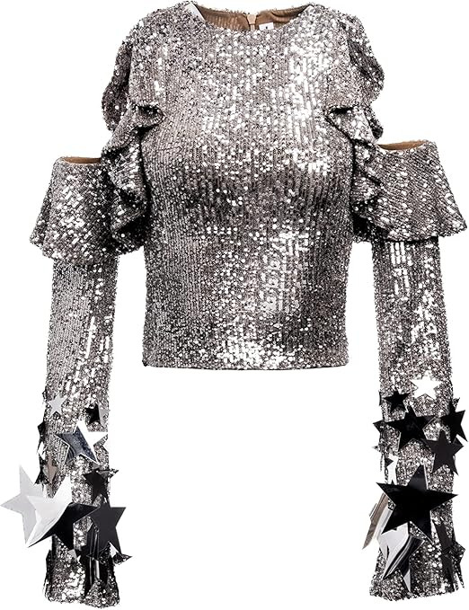 Amazon.com: Silver Growing Star Long Sleeve Top : Luxury Stores | Amazon (US)