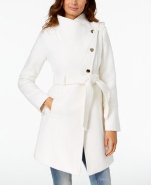 Guess Asymmetrical Wrap Coat | Macys (US)