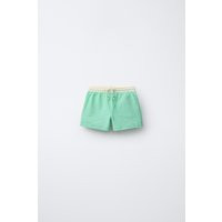 Zara - 2-6 Years / Label Swim Shorts - Green - 6 Years (45,3 Inches) - Kids | Zara US