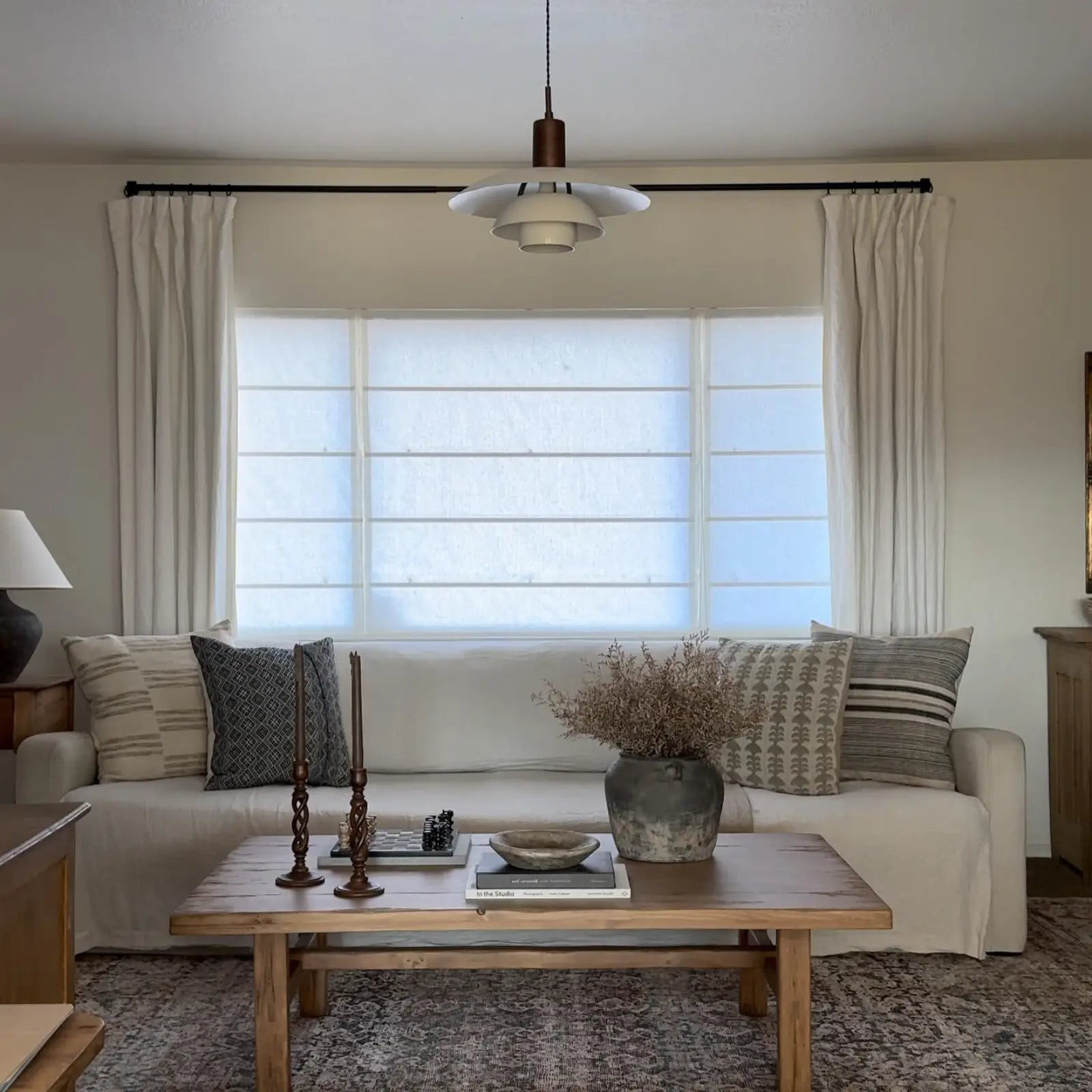 Motorized Roman Shade Cordless | TWOPAGES