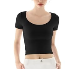 PUMIEY Women's Scoop Neck Short Sleeve T Shirt Slim Fit Sexy Tops Smoke Cloud Collection | Amazon (US)