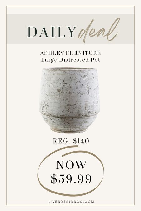 Distressed pot planter. Home decor. Spring decor. Flower pot. 

#LTKSeasonal #LTKhome #LTKsalealert