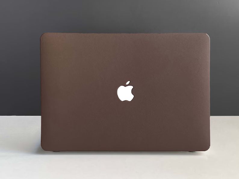Deep Chocolate Brown Leather MacBook Case, MacBook Pro 14 2021, MacBook M1 Pro 13, Air 13 Case Ma... | Etsy (US)