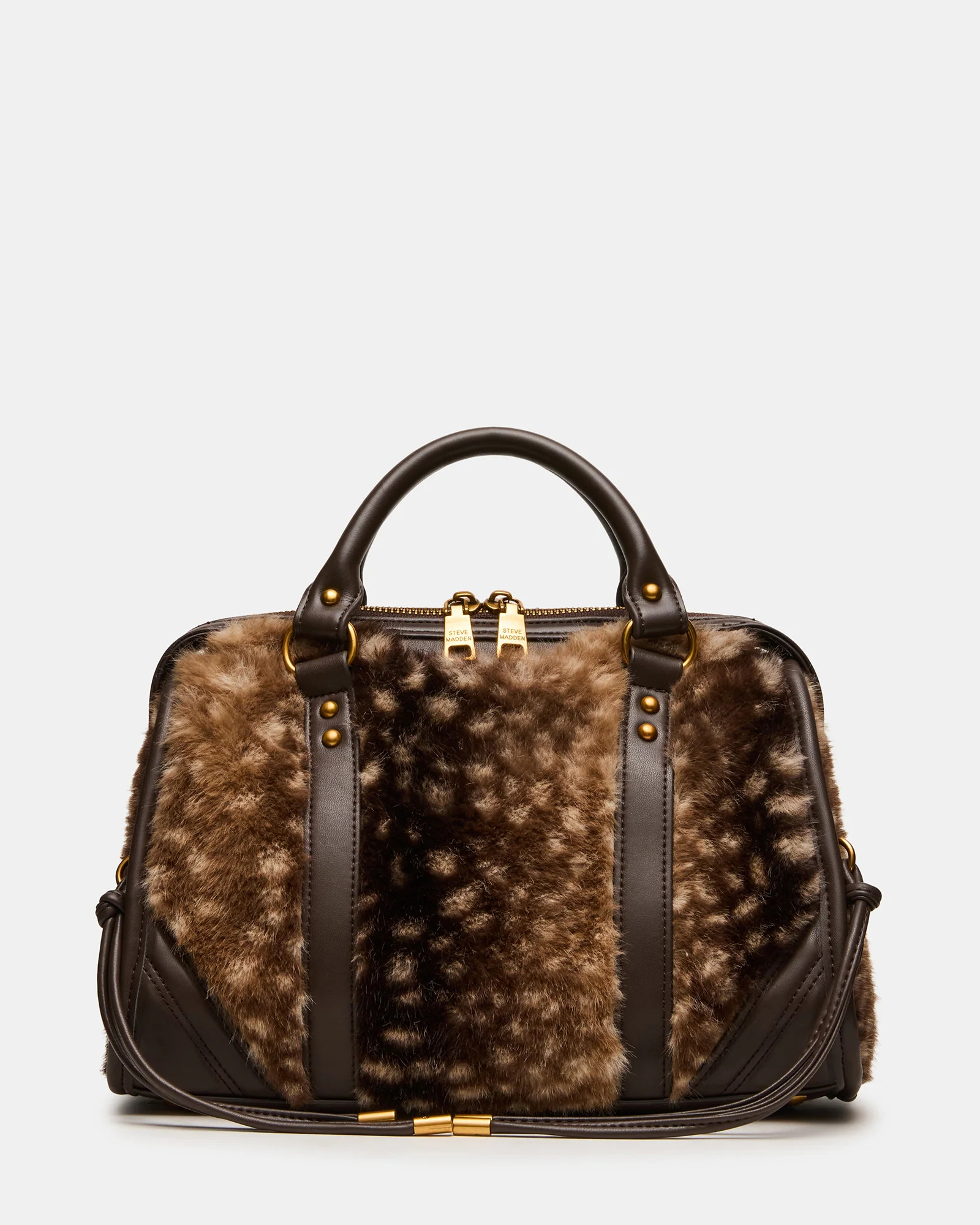Steve Madden Women's Riggs Faux Fur Bag - Chocolate | Steve Madden (US)