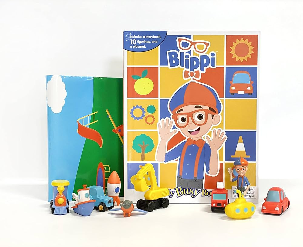 Blippi My Busy Books - Storybook, 10 figurines, playmat | Amazon (UK)