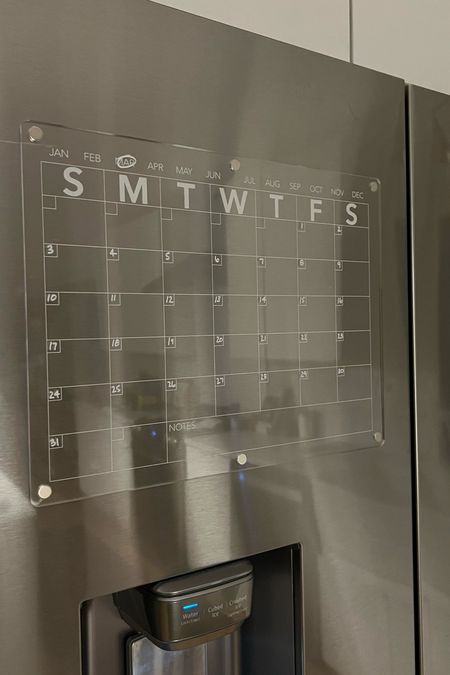 ok this magnetic fridge calendar is so good! I love how simple it is, it’s a great size and comes with 8 colored markers! #fridgecalendar #calendar #schedule #organize #organization #familyorganization #familycalendar 

#LTKsalealert #LTKfamily #LTKhome