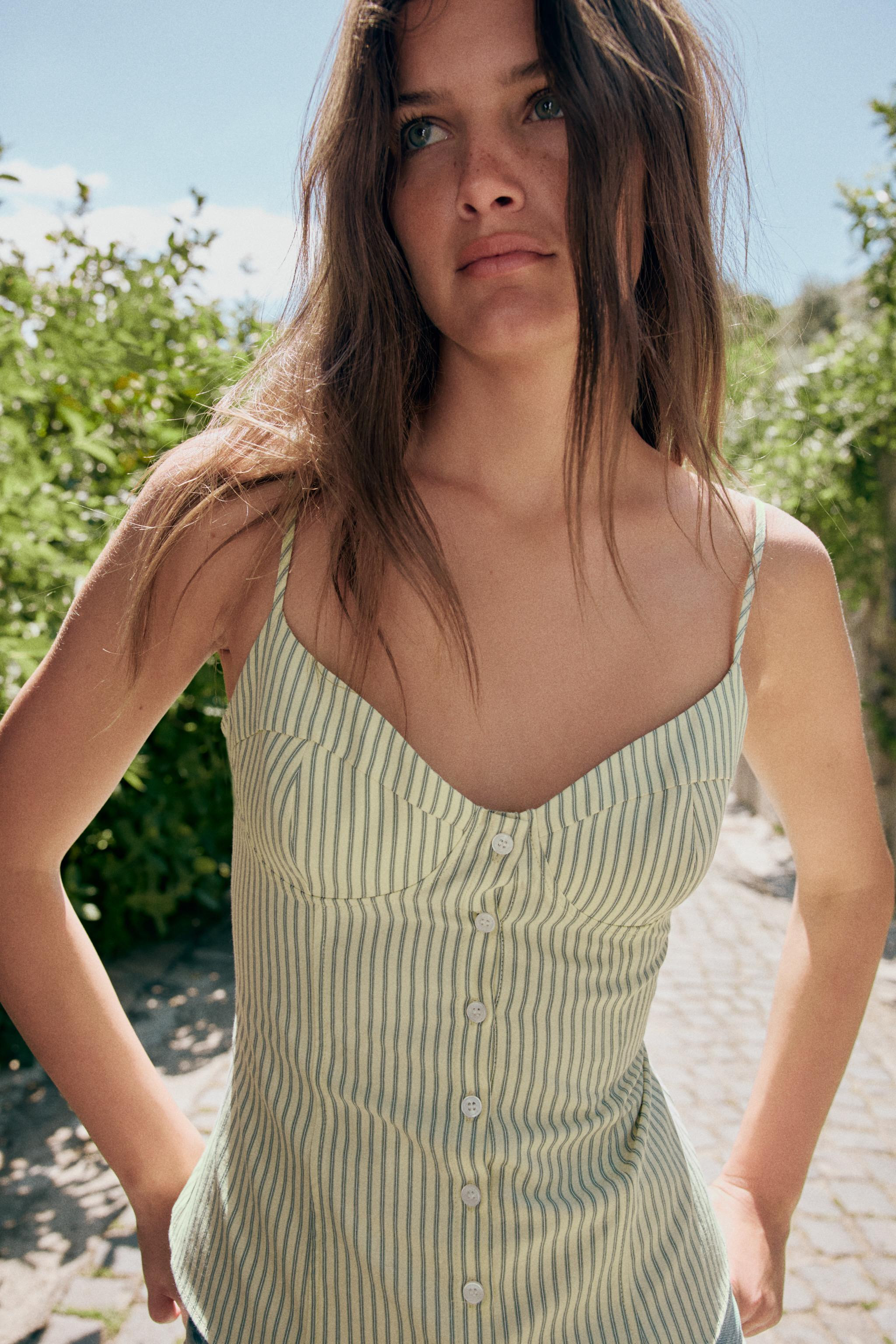 STRIPED CORSET TOP | Zara US