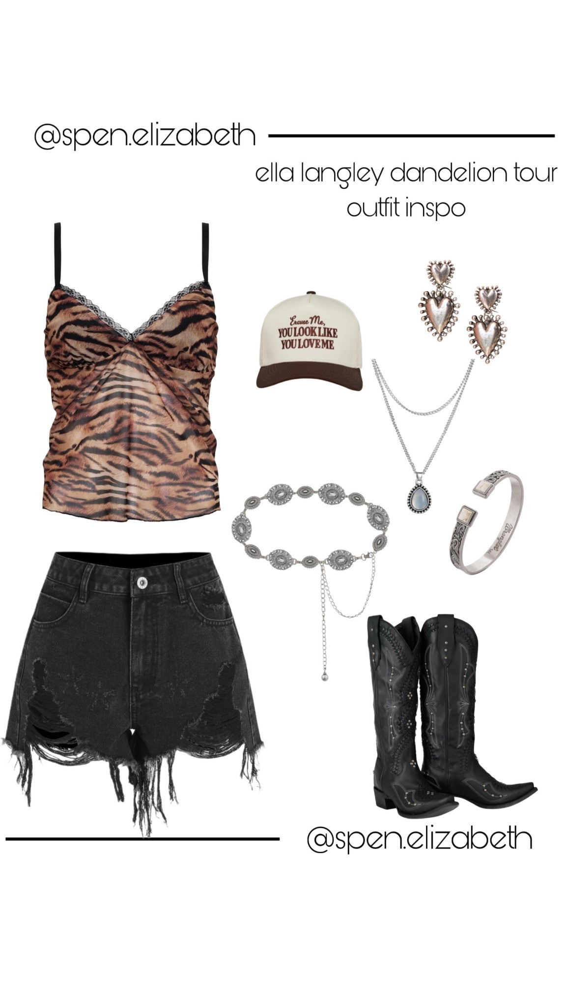 ella langley dandelion tour concert outfit inspo!!