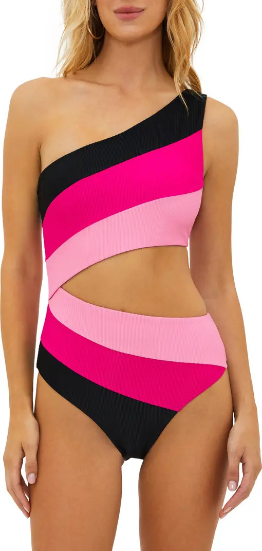 Joyce Stripe Cutout One-Piece Swimsuit | Nordstrom Rack