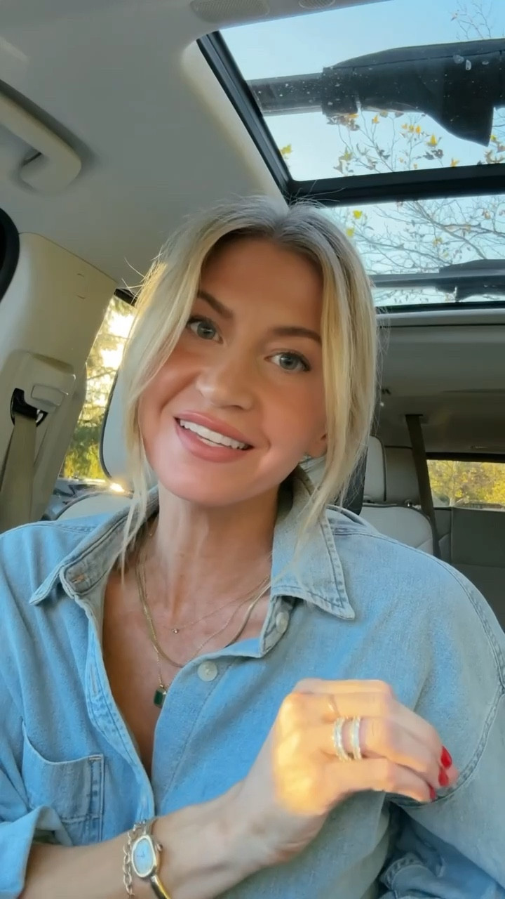 Denim top + necklace stack! 
Top: runs oversized. Wearing size small. Shade: 7 yrs pctr 


#LTKStyleTip #LTKBeauty #LTKSeasonal