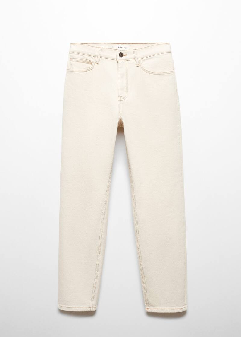 Mom comfort high-rise jeans -  Women | Mango USA | MANGO (US)