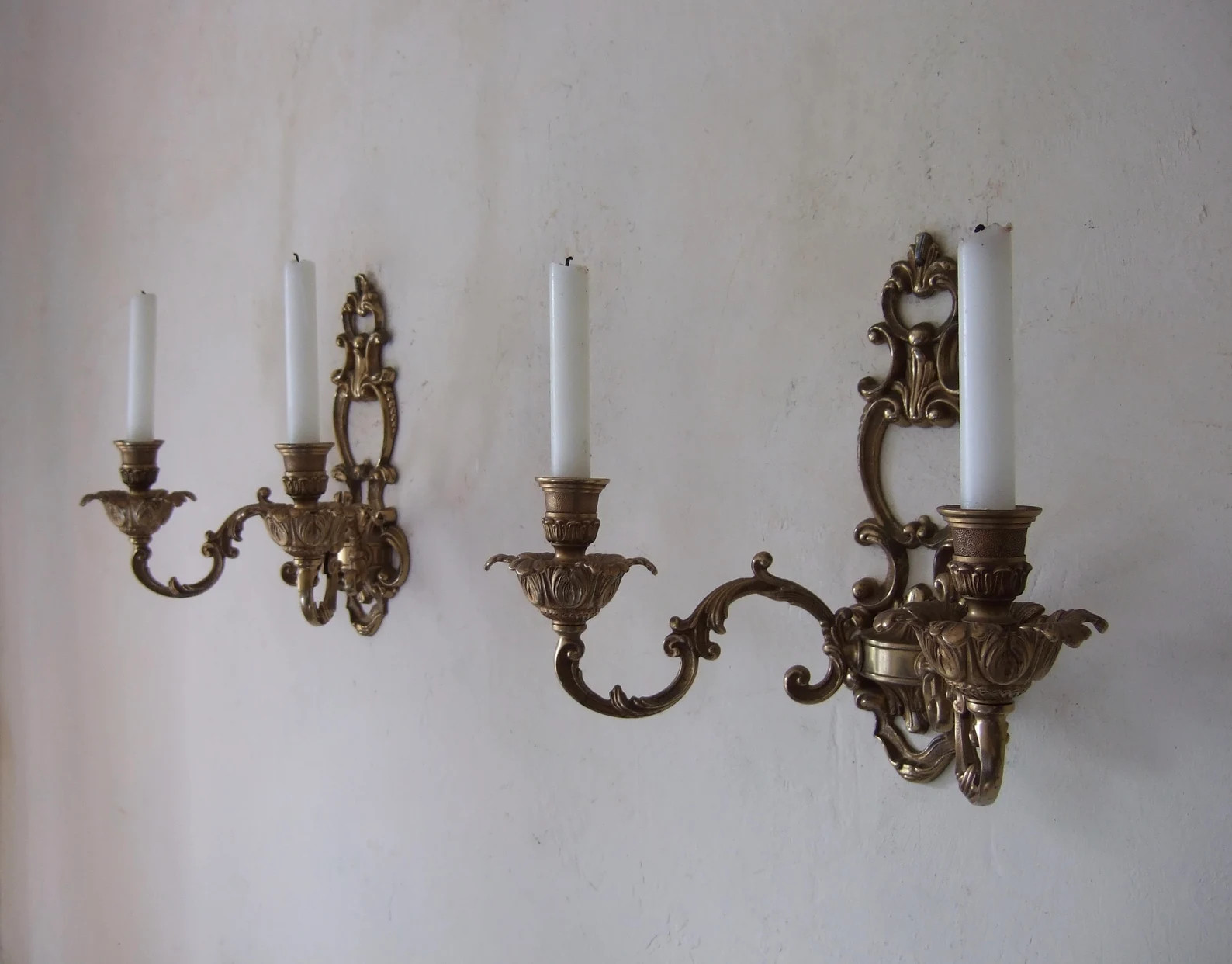 Pair Large French Gilt Bronze Antique Vintage Louis Xv Candle | Etsy | Etsy (US)