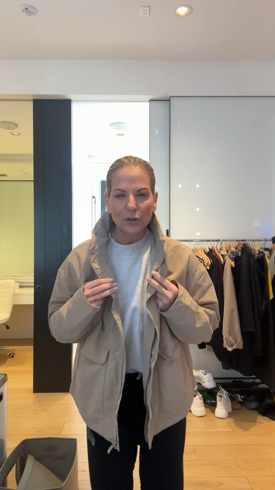 Obsessed with my new water resistant spring jacket. Love the styling details, all the pocket and phone storage and the stowable hood! 

#LTKOver40 #LTKSeasonal